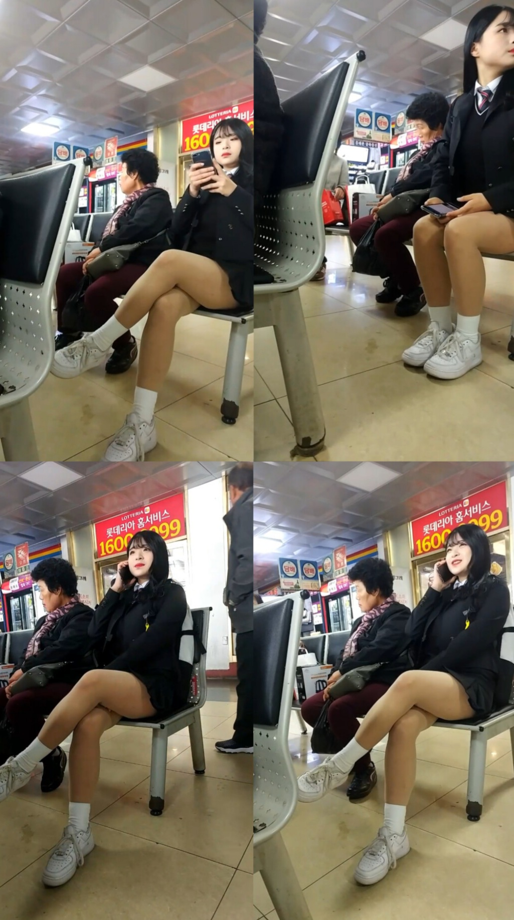 화장찐한 고딩년 전신촬영(원본)