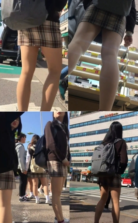 하교 후 마트가는 여자애 업스(원본)