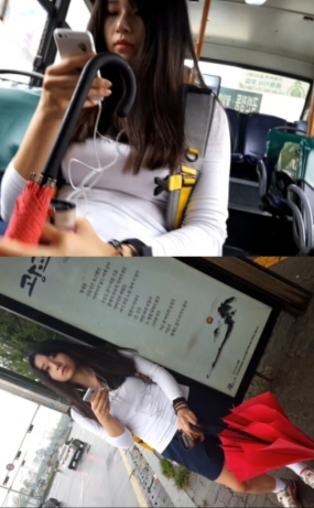 수원 정류장 글래머 소리없음