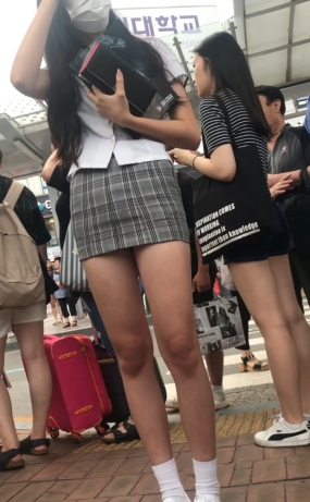 (렌즈녀3)눈이쁜 흰마스크녀(원본)