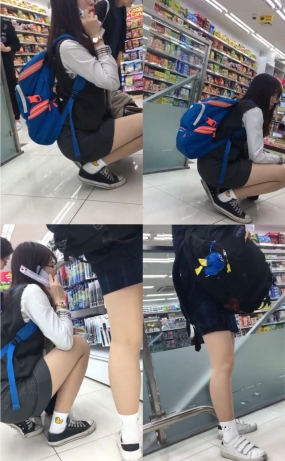 다이소 통화 안경녀