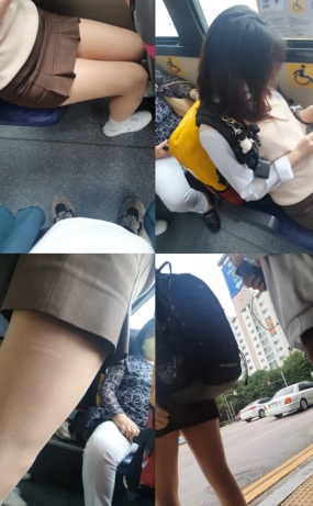 여러명 찍음 버스도 탐 소리안남