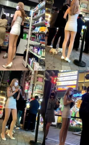 클럽줄 금발녀(원본)