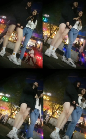 버스킹보는 두년(원본)