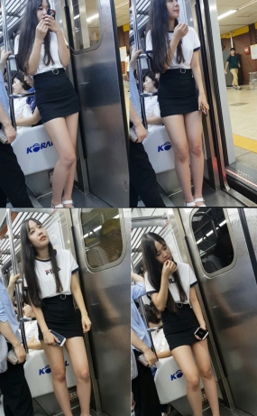 지하철 fila녀(원본)